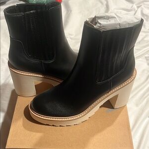 Black Leather Ankle Boots